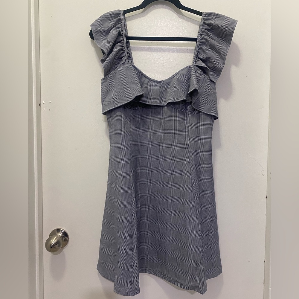 Althea Plaid Mini Dress